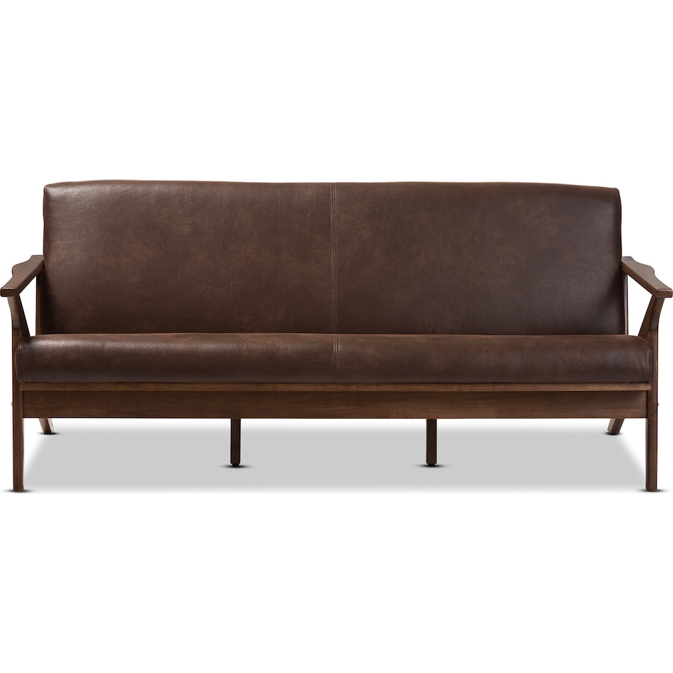 andrea dark brown sofa   