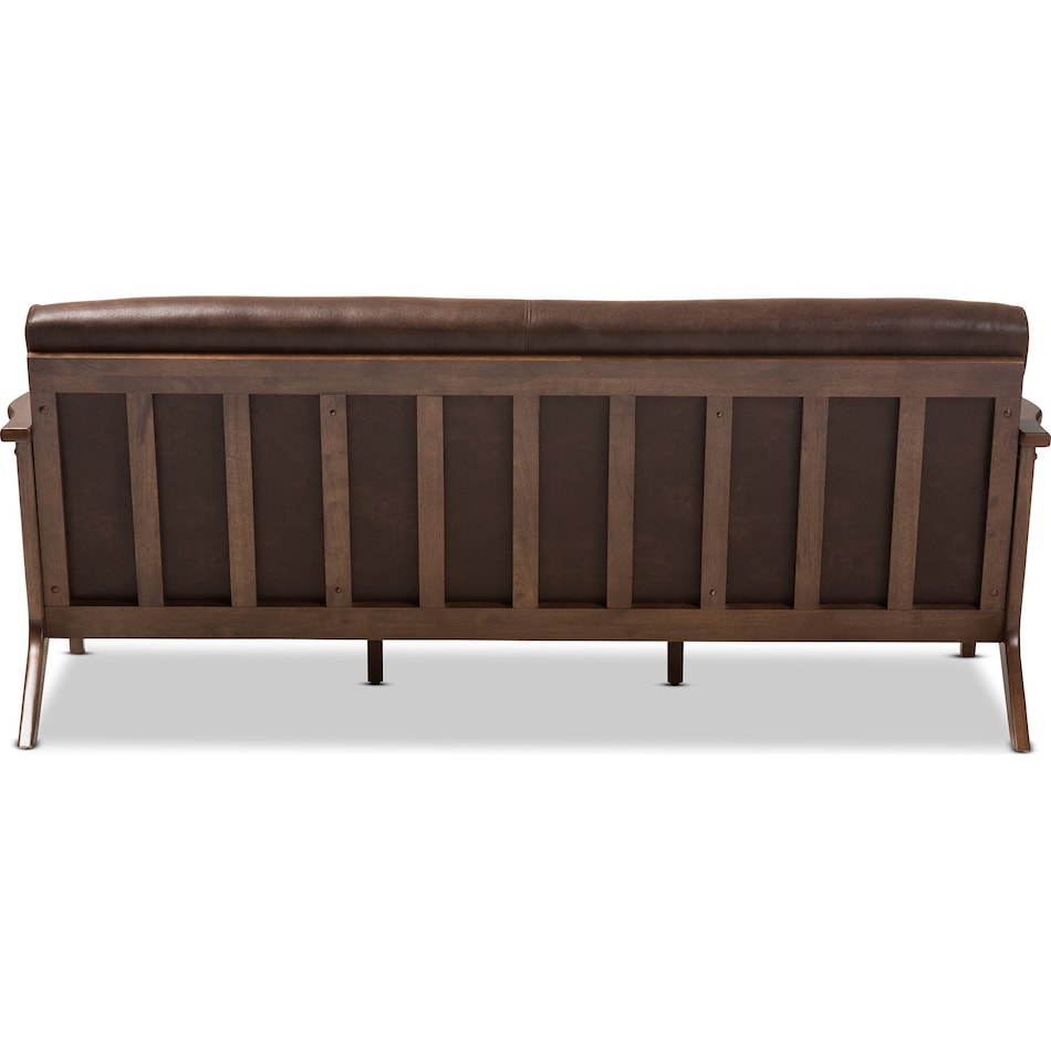 andrea dark brown sofa   