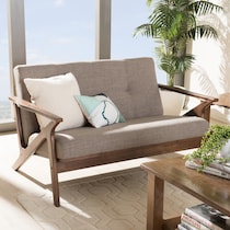 andrea gray loveseat   