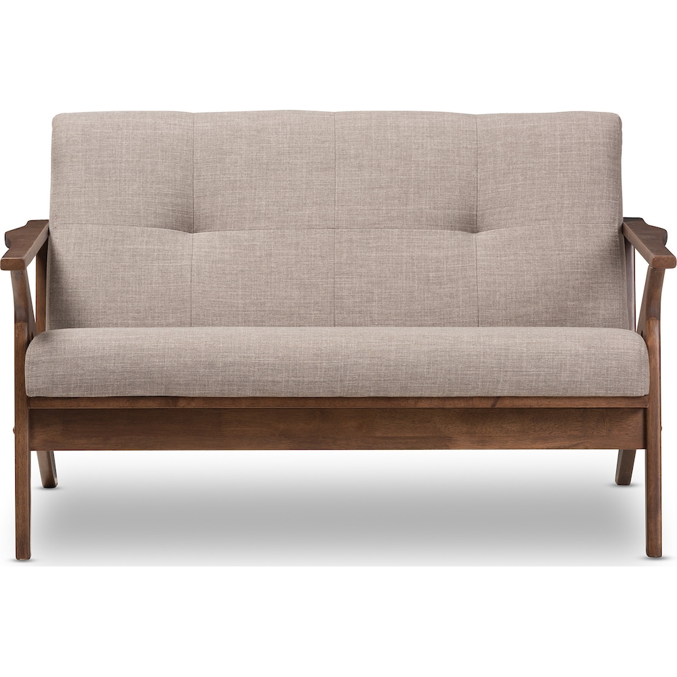 andrea gray loveseat   