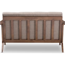 andrea gray loveseat   