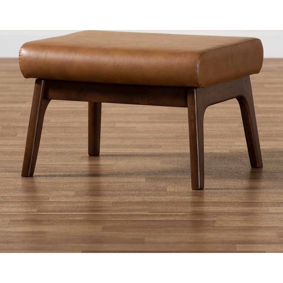 andrea light brown ottoman   