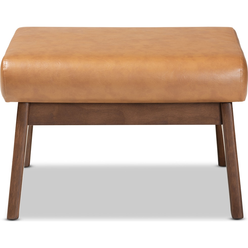 andrea light brown ottoman   