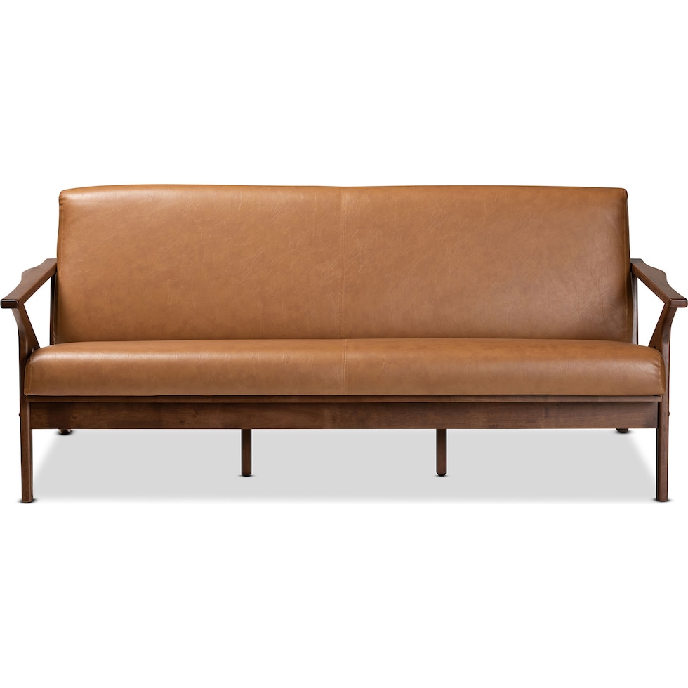 andrea light brown sofa   