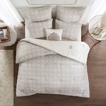 angela white king california king bedding set   