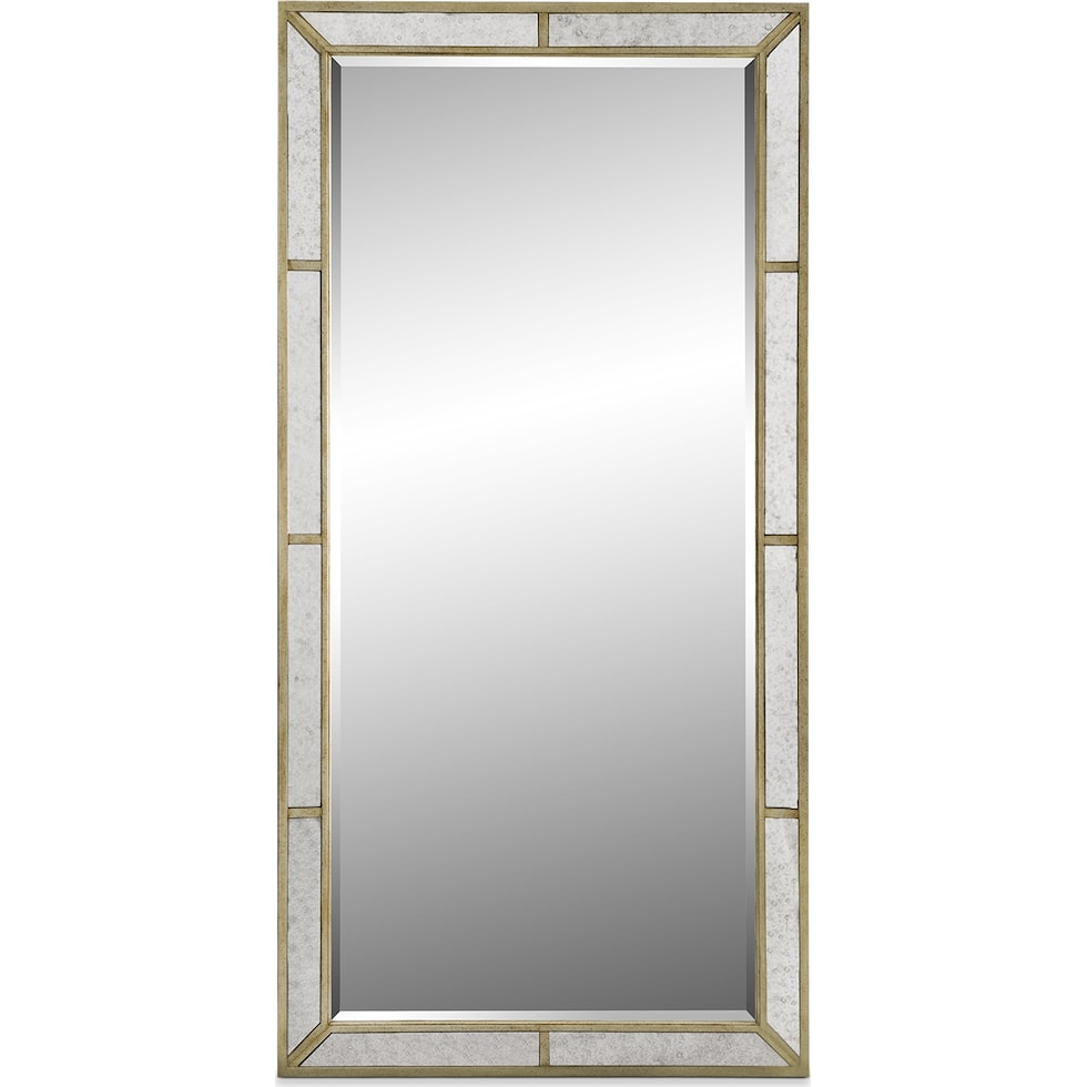 angelina metallic floor mirror   