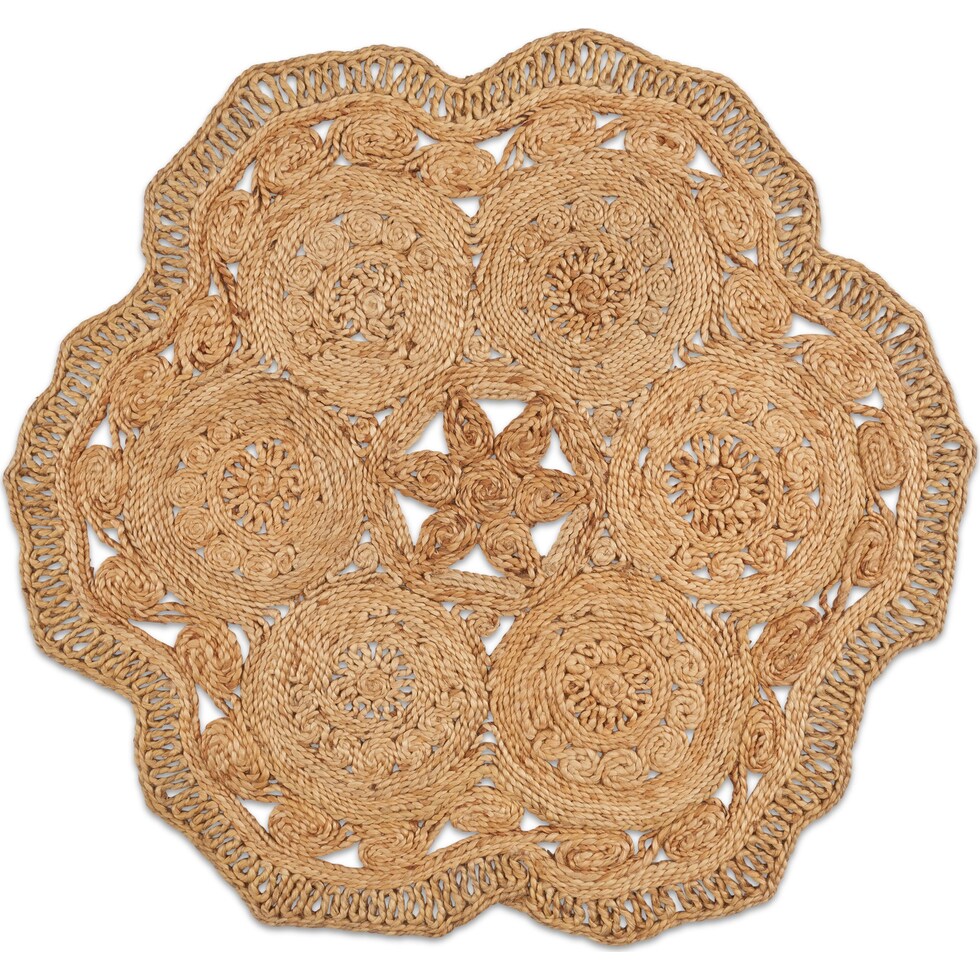 angell light brown rug   