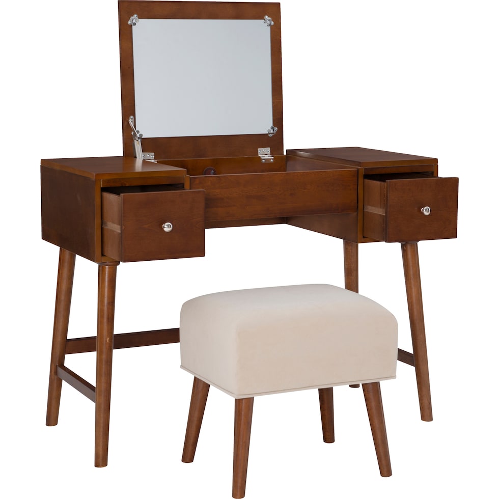 anika dark brown vanity   