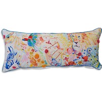 animal kingdom multicolor pillow   