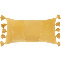 annabelle yellow accent pillow   