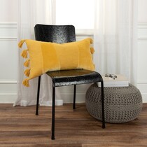 annabelle yellow accent pillow   