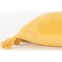 annabelle yellow accent pillow   