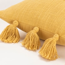 annabelle yellow accent pillow   