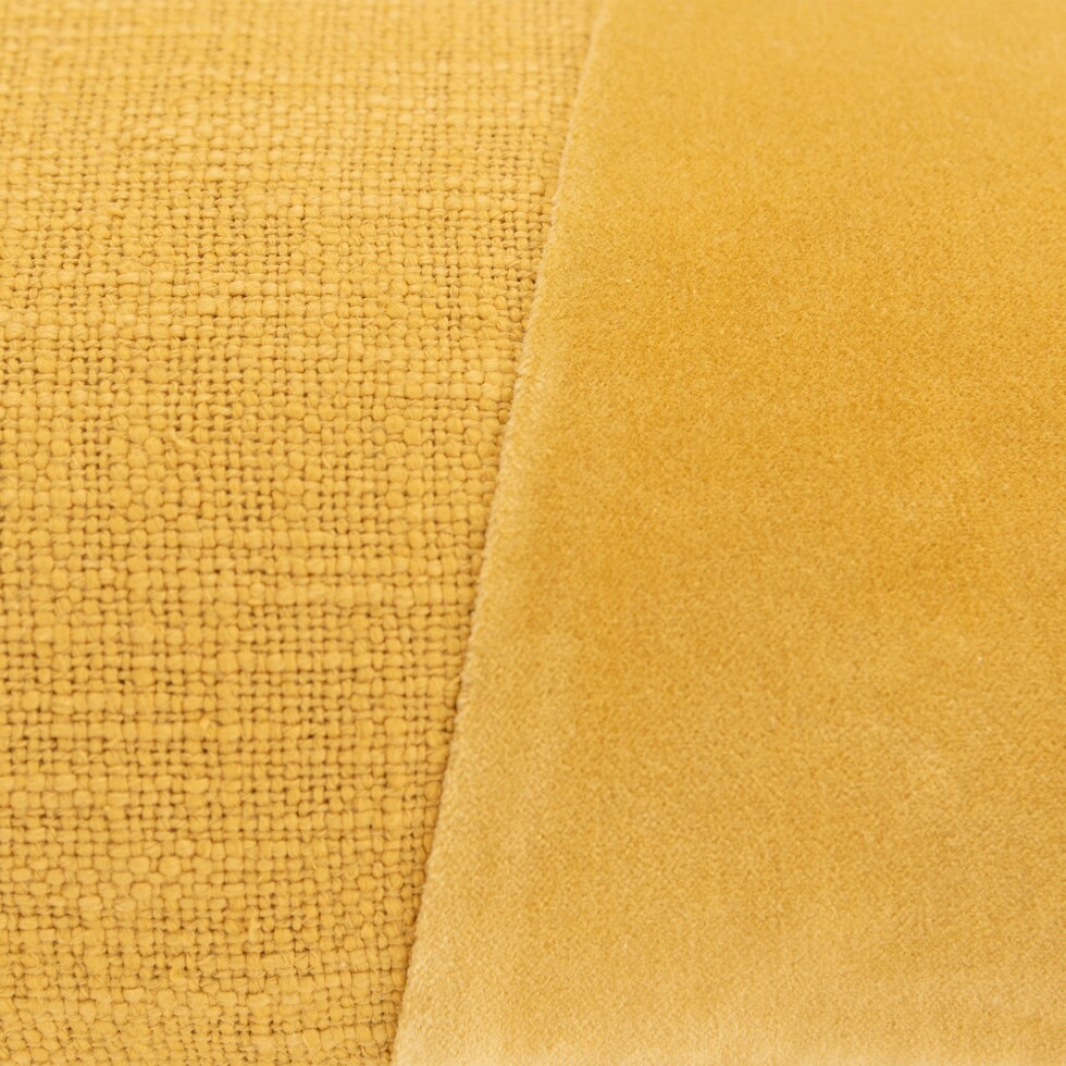 annabelle yellow accent pillow   