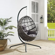annapolis gray outdoor chair   