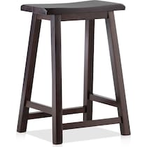 annie dark brown stool   