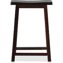 annie dark brown stool   