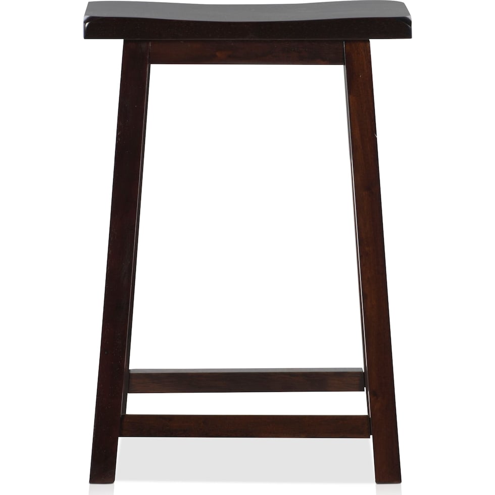 annie dark brown stool   