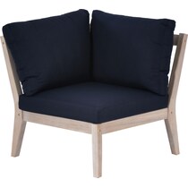 annotto bay blue natural outdoor corner chair   