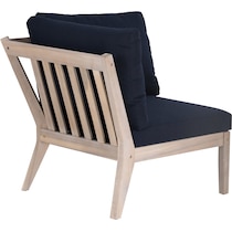 annotto bay blue natural outdoor corner chair   