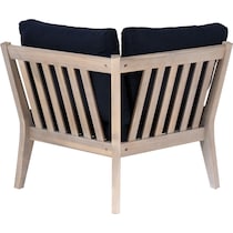 annotto bay blue natural outdoor corner chair   