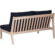 annotto bay blue natural outdoor loveseat   