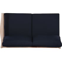 annotto bay blue natural outdoor loveseat   