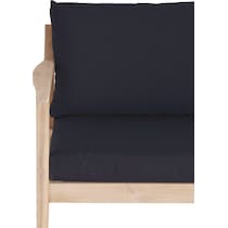 annotto bay blue natural outdoor loveseat   