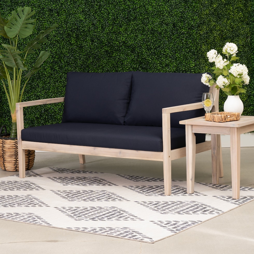 annotto bay blue natural outdoor sofa   