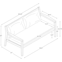 annotto bay blue natural outdoor sofa   