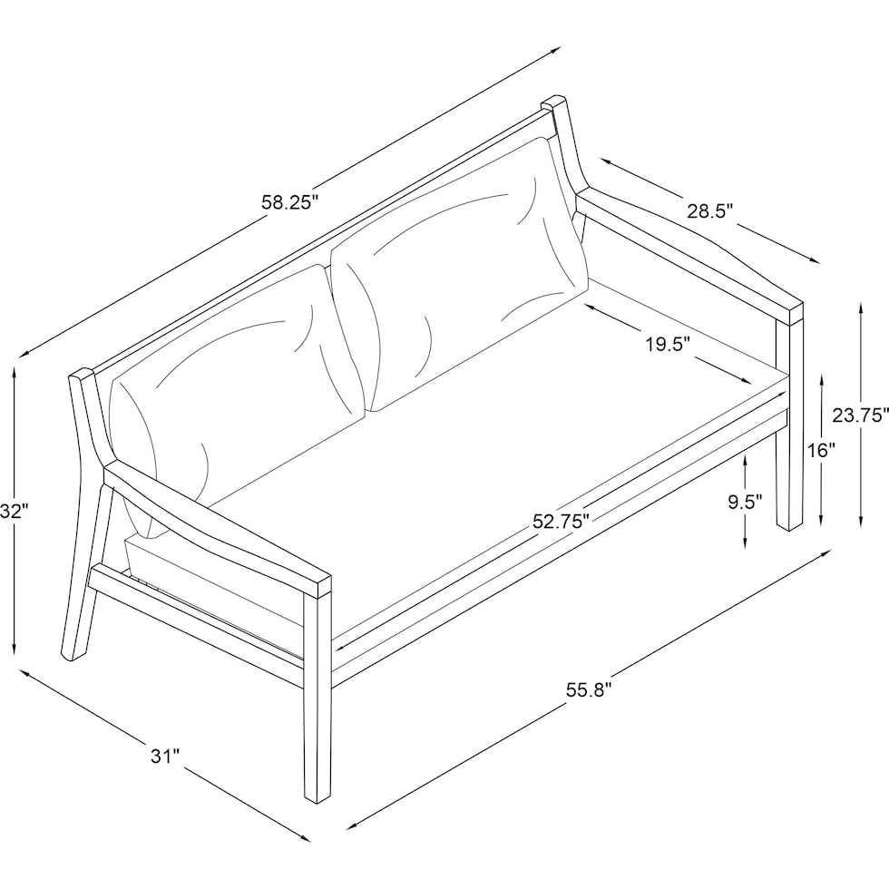 annotto bay blue natural outdoor sofa   