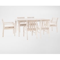 annotto bay light brown  pc outdoor dining   