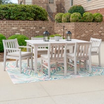 annotto bay light brown  pc outdoor dining   