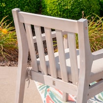 annotto bay light brown outdoor dining armchairs set   
