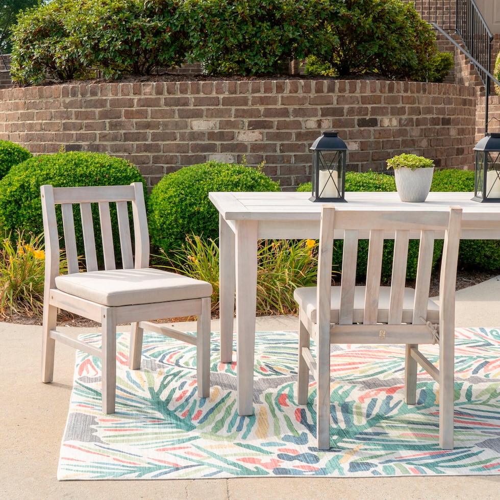 annotto bay light brown outdoor dining chair set   
