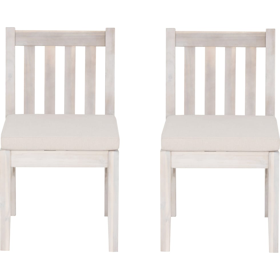 annotto bay light brown outdoor dining chair set   