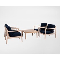 annotto bay navy natural  pc outdoor living   