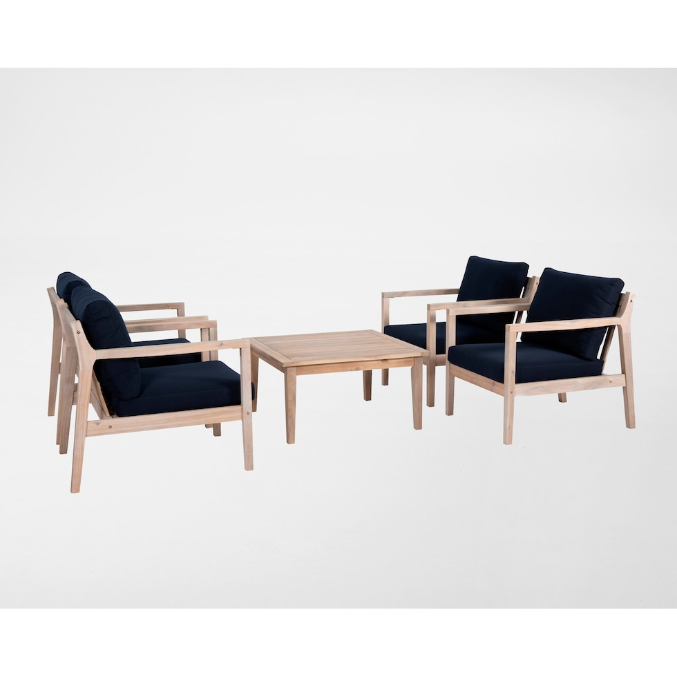 annotto bay navy natural  pc outdoor living   
