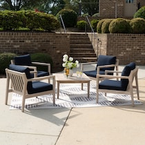 annotto bay navy natural  pc outdoor living   