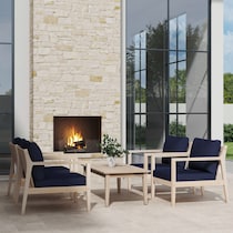 annotto bay navy natural  pc outdoor living   