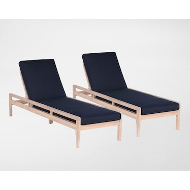 Annotto Bay Set of 2 Outdoor Chaise Loungers