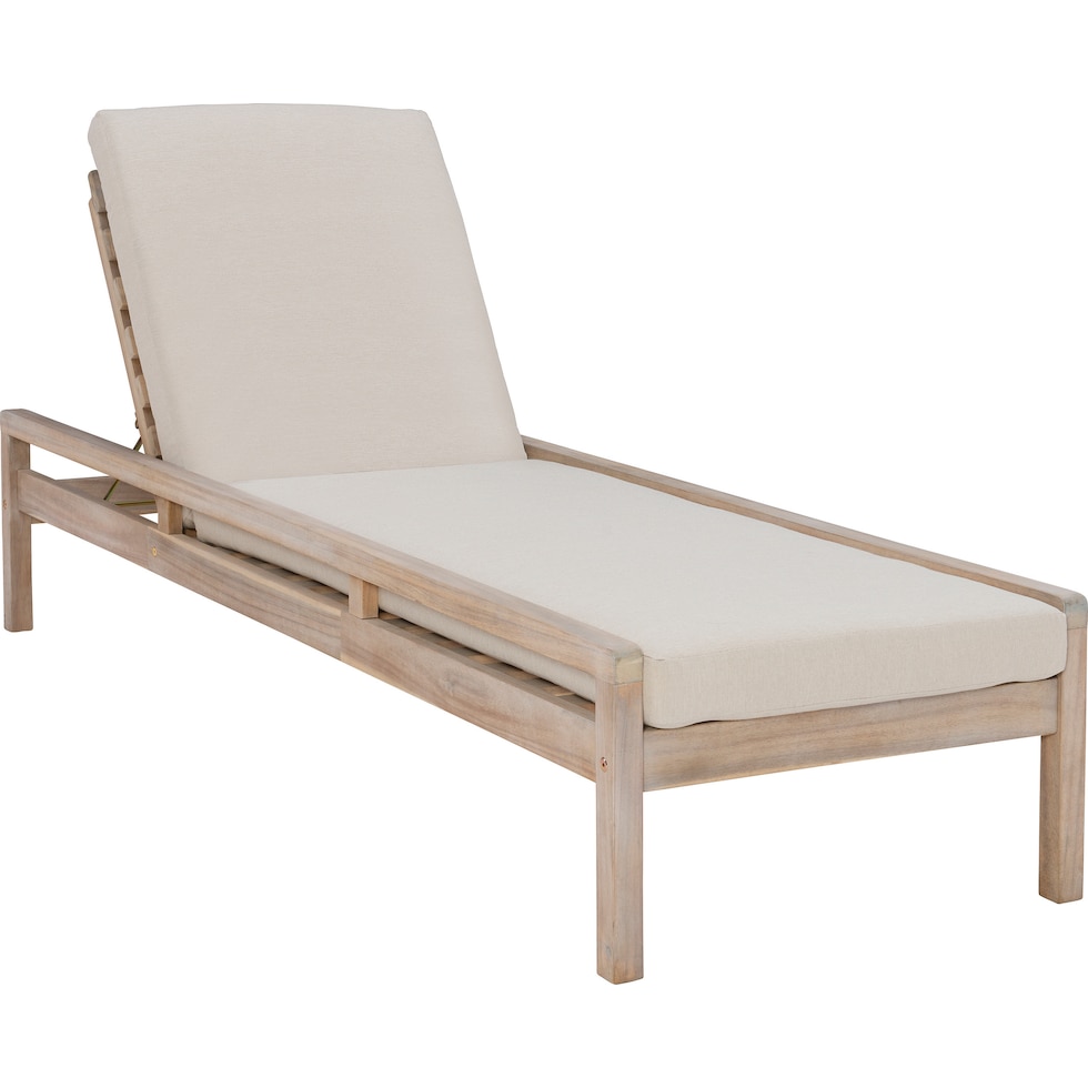 annotto light brown outdoor chaise   