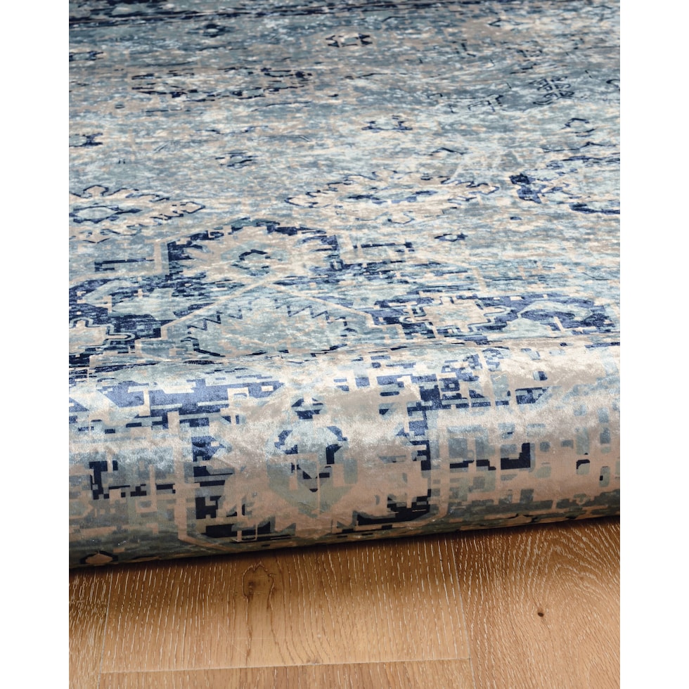 antero blue area rug  x    