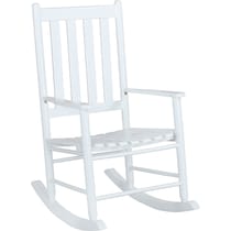 anthony white rocking chair   