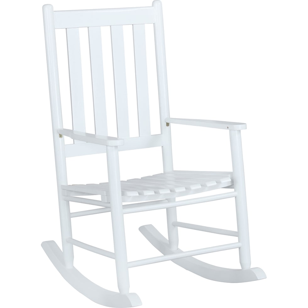 anthony white rocking chair   