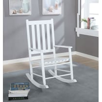 anthony white rocking chair   