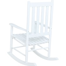 anthony white rocking chair   