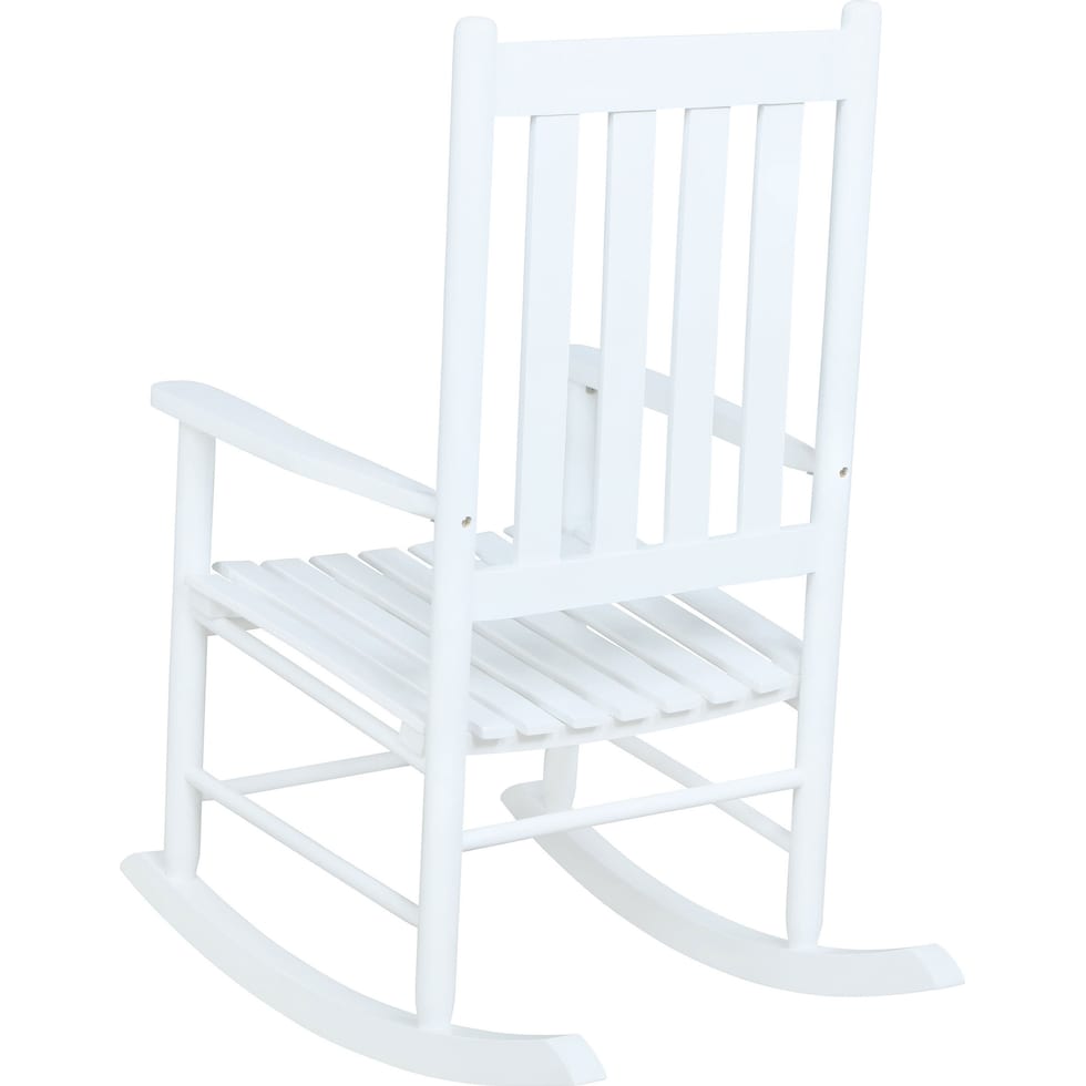 anthony white rocking chair   