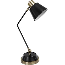 antique brass black lamp   