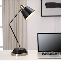 antique brass black lamp   